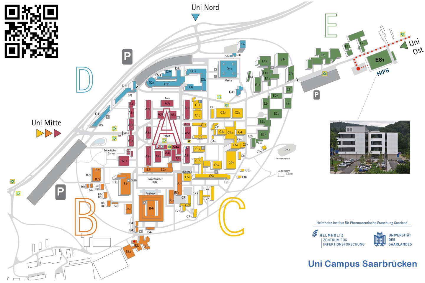 HIPS campus map